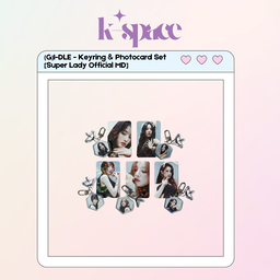 (G)I-DLE - Keyring & Photocard Set 0 Ver. [Super Lady Official MD]