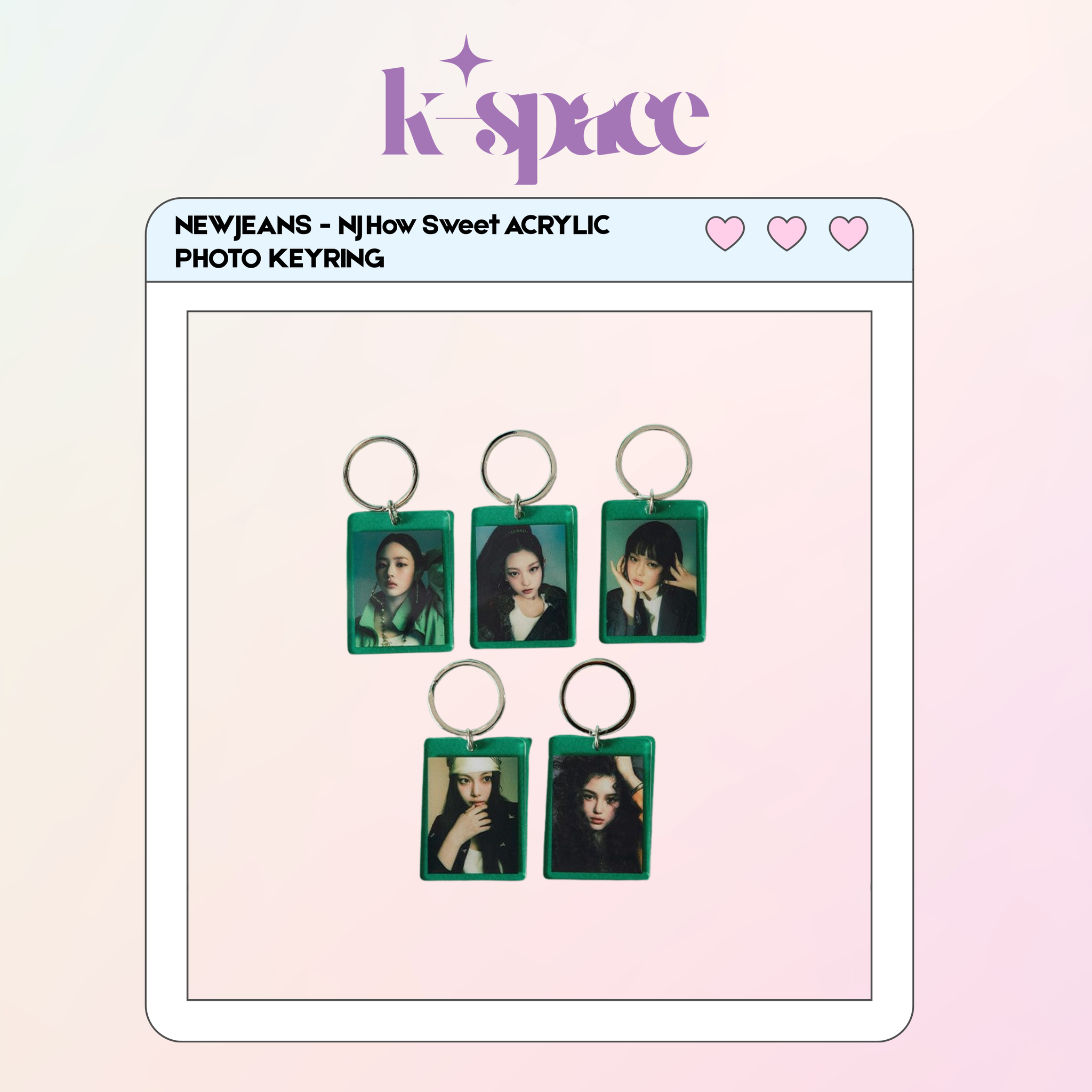 NewJeans - NJ How Sweet ACRYLIC PHOTO KEYRING_0
