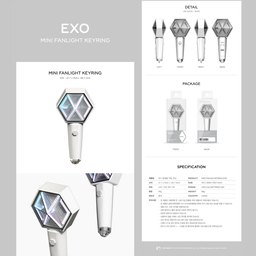 EXO - Mini Fanlight Keyring Official
