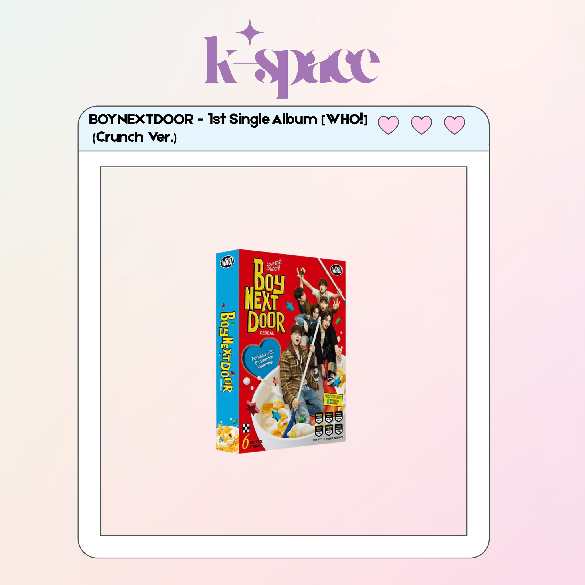 BOYNEXTDOOR - 1st Single Album [WHO!] (Crunch Ver.)_0