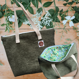 Corduroy tote bag