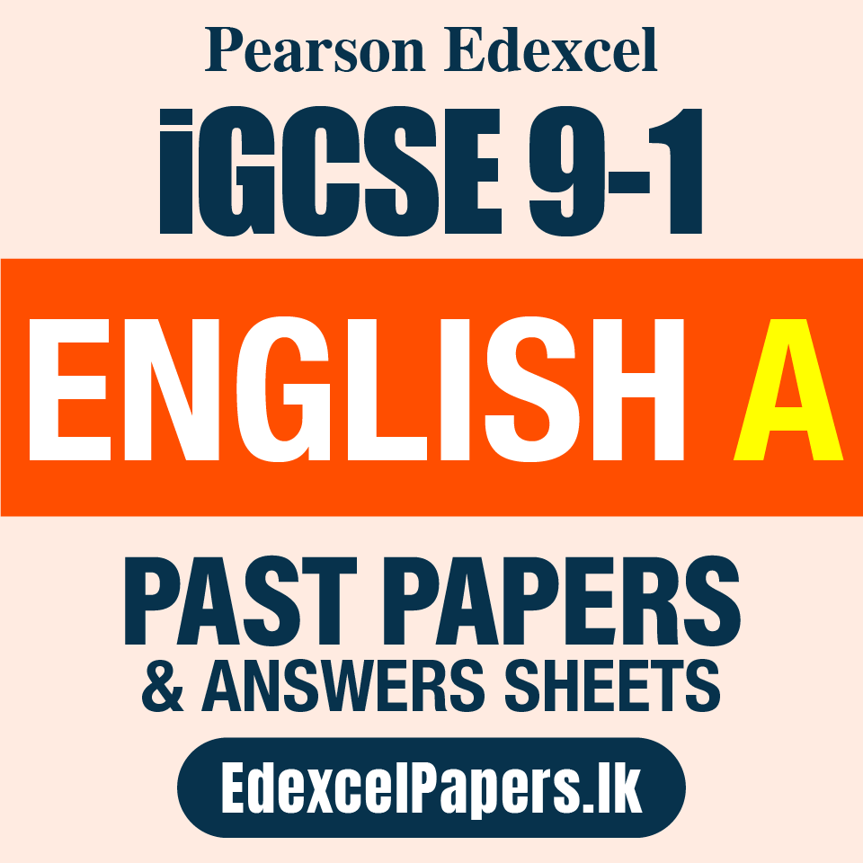 ENGLISH LANGUAGE A | Pearson Edexcel iGCSE OL Past Papers