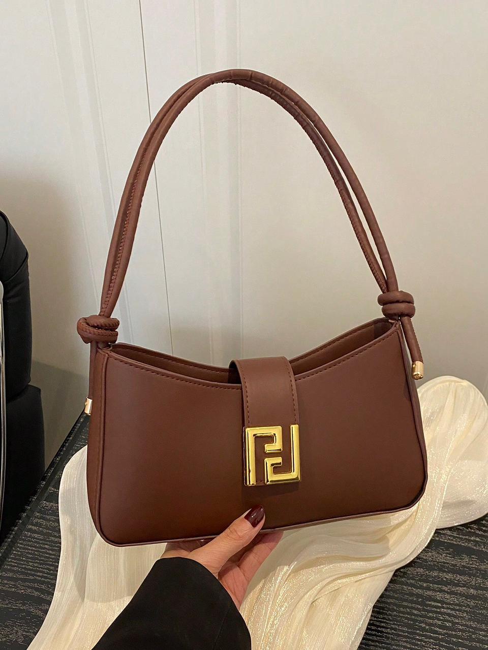 New Luxury Solid Color Versatile Women Shoulder Bag_12