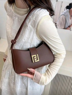 New Luxury Solid Color Versatile Women Shoulder Bag