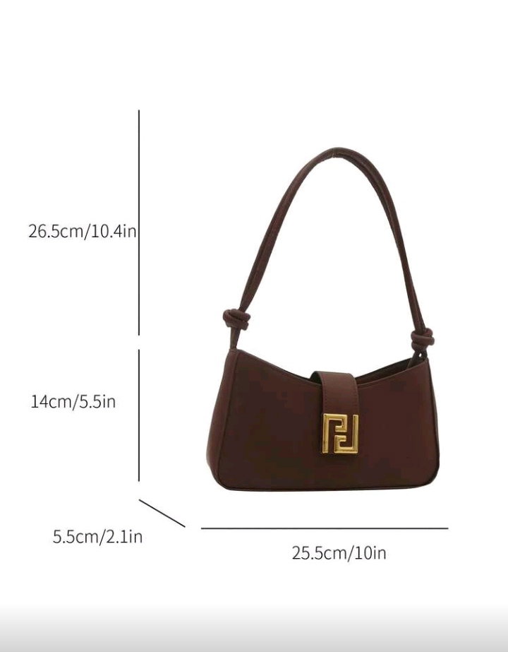 New Luxury Solid Color Versatile Women Shoulder Bag_1