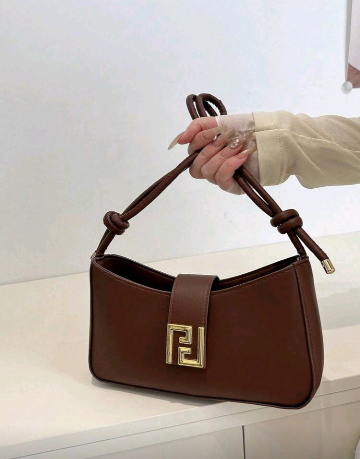 New Luxury Solid Color Versatile Women Shoulder Bag_3