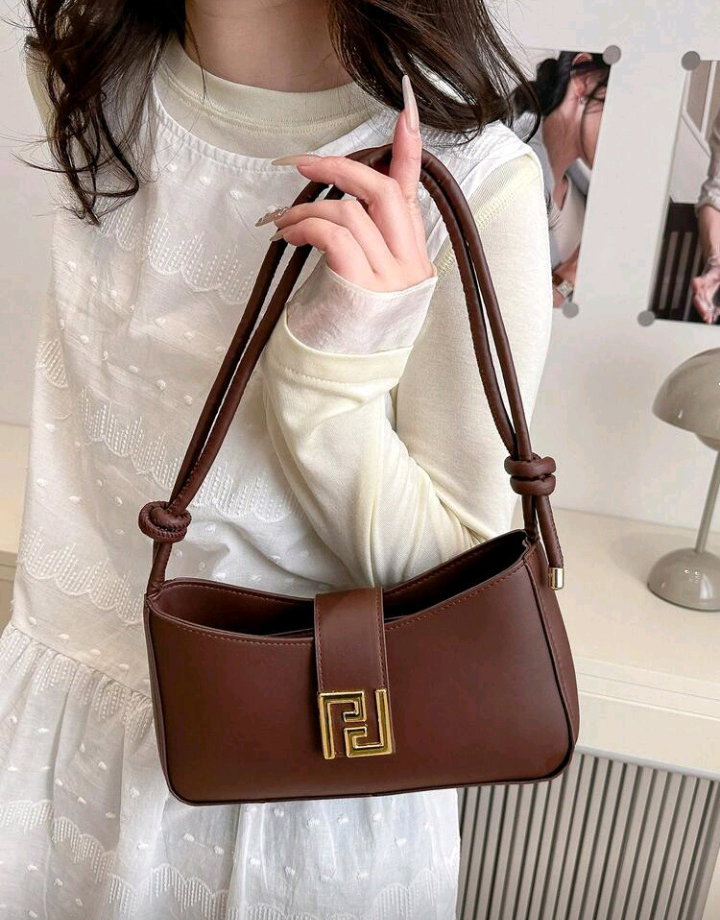 New Luxury Solid Color Versatile Women Shoulder Bag_4