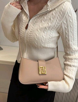 New Luxury Solid Color Versatile Women Shoulder Bag