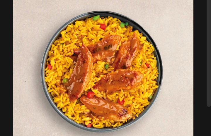 Chicken Strips & Spicy Rice <<< Nando's Restaurant >>>