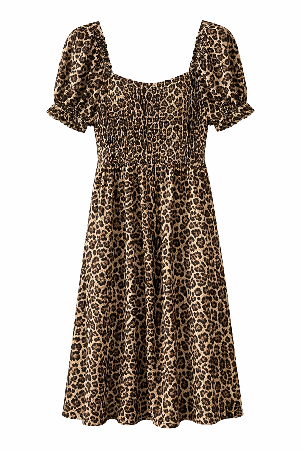 Leopard Print Ladies Casual Dress
