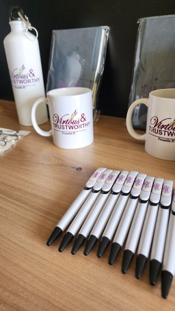 Branded mugs