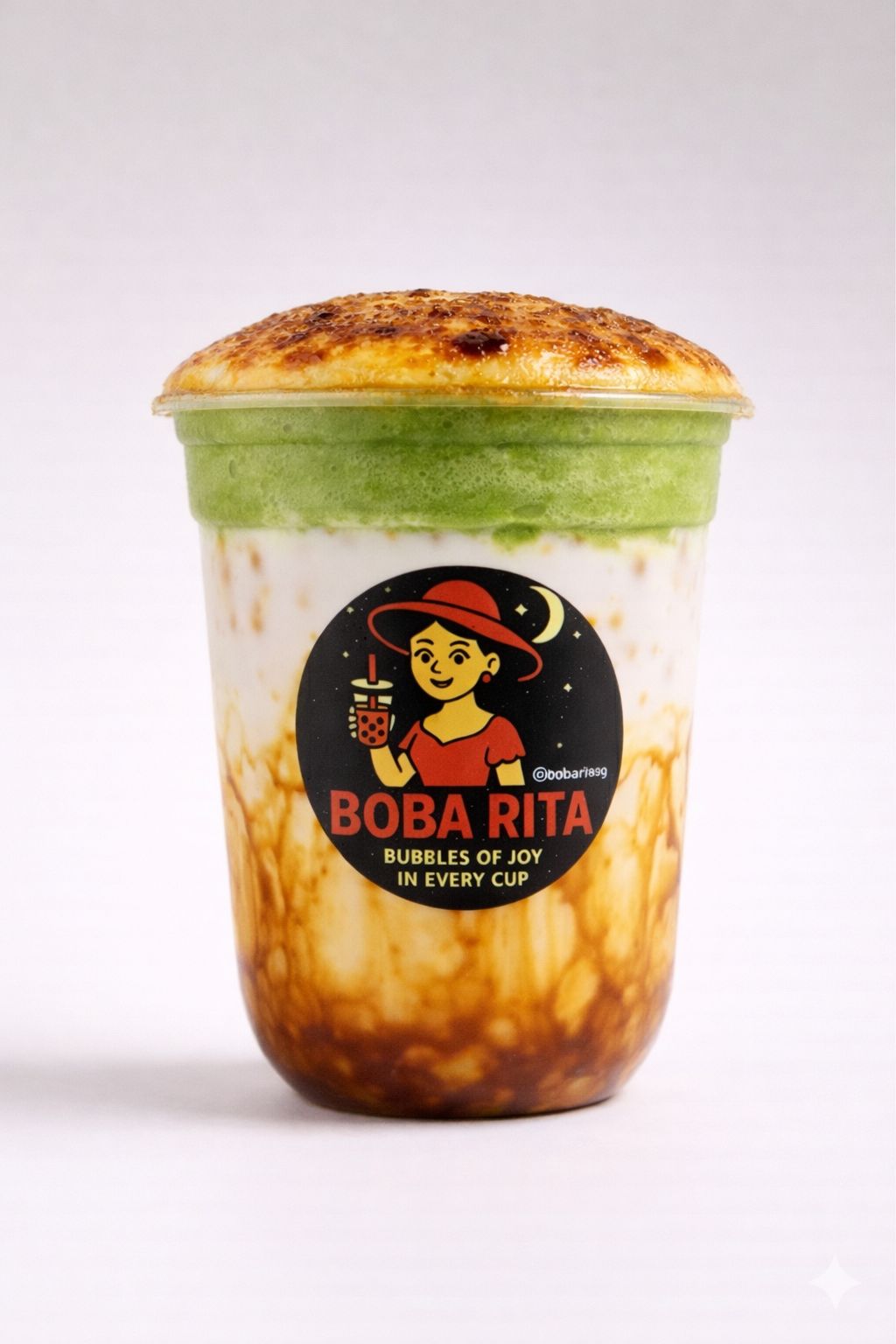 Brown Sugar Matcha Creme Brulee