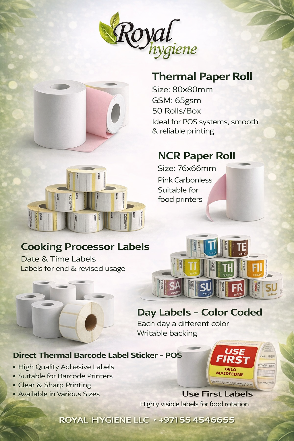 Tharmall paper Roll  80x80
