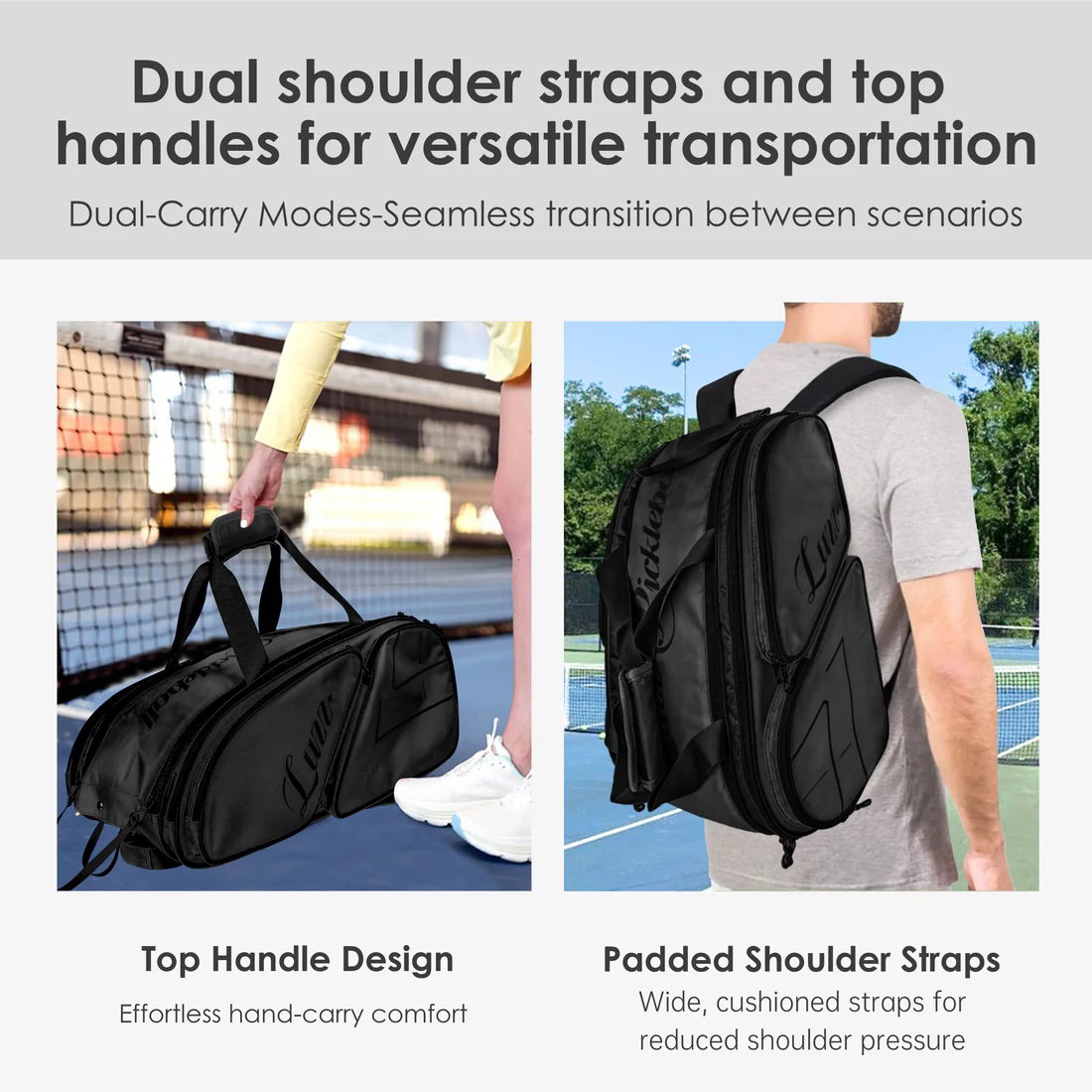 Luzz Pickleball Pro Bag - Black_2