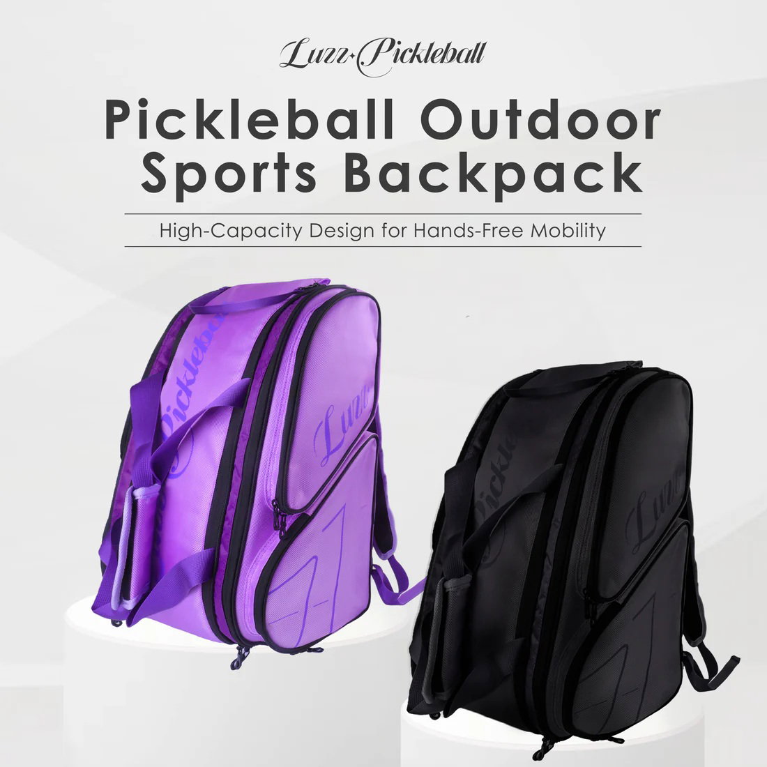 Luzz Pickleball Pro Bag - Black Ultra Violet_3