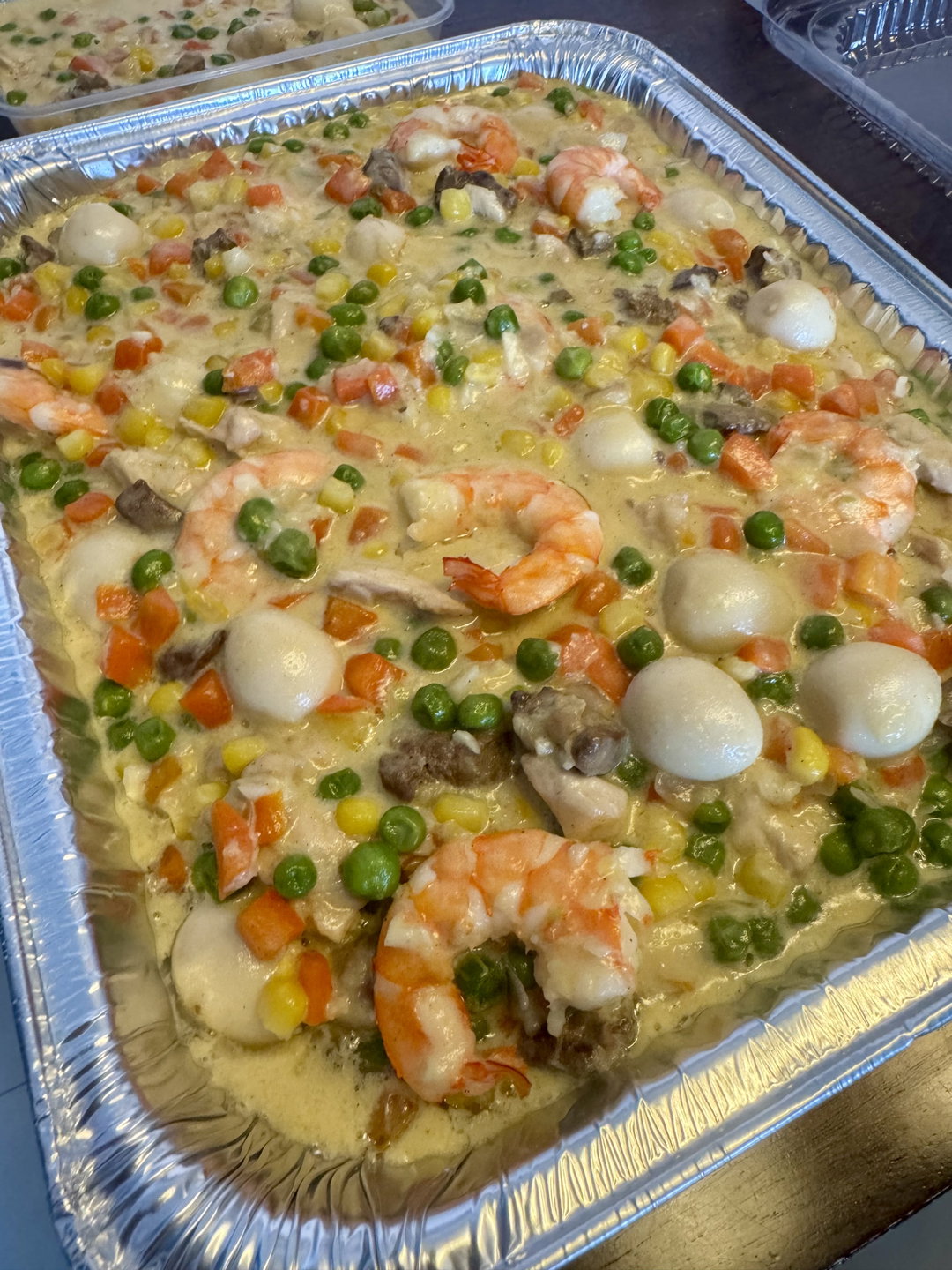 Creamy Veggies with Quail Eggs