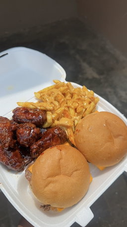 Regular platter+Ten dunked wings 
