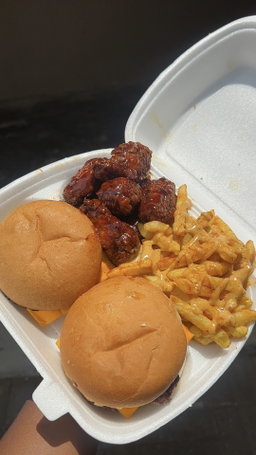 Regular platter+Ten dunked wings 