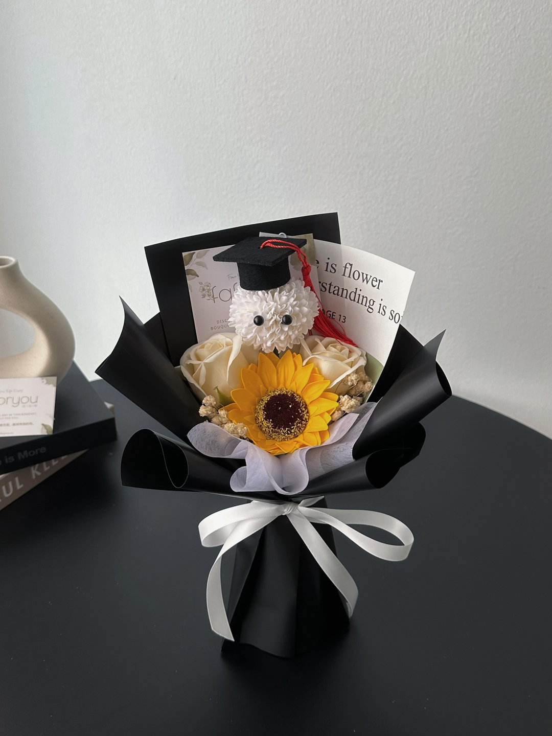 (GP029) Graduation Ping Pong Soap Flower Bouquet