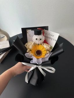 (GP029) Graduation Ping Pong Soap Flower Bouquet 