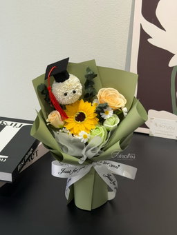 (GP034) Graduation Ping Pong Soap Flower Bouquet  