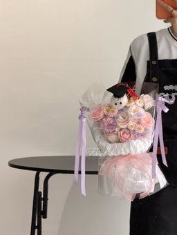 (GP024) Graduation Ping Pong Mixed Transparent Bouquet