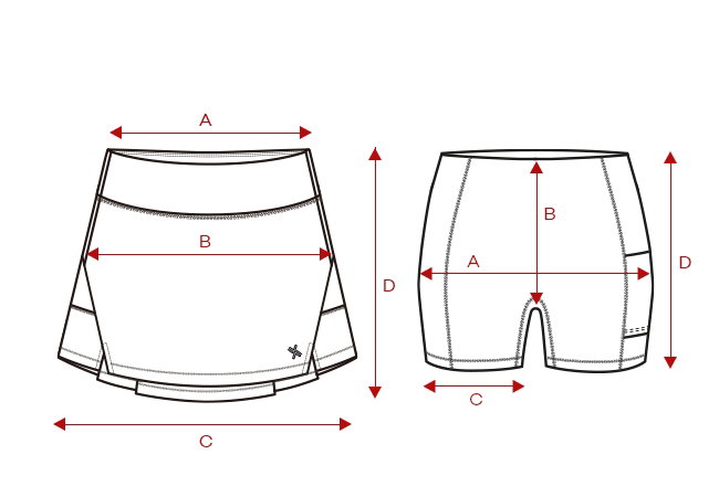 XXMX - Back Pleated Two-In-One Skirt_1