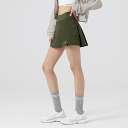 XXMX - Back Pleated Two-In-One Skirt