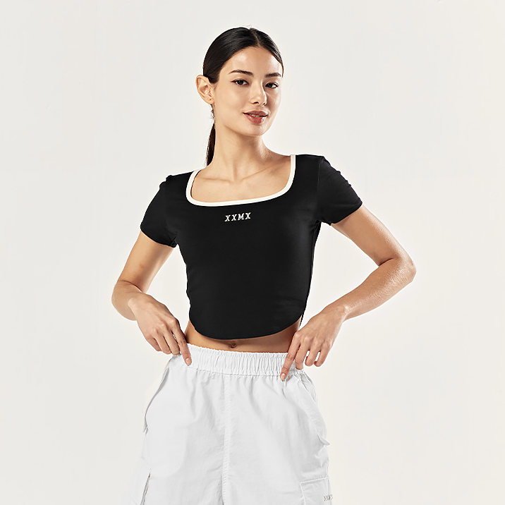 XXMX - Cali Square Neck Crop Short Sleeve_5