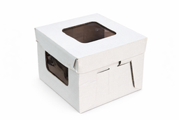 Corrugated Cake Boxes - 8” x 8” x 6” - White 