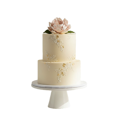 Ivory Rose Elegance Cake_0