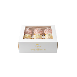 6 Pcs Cupcake Folding Box