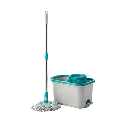 Spin Mop with Wheels and Deluxe Wringer System