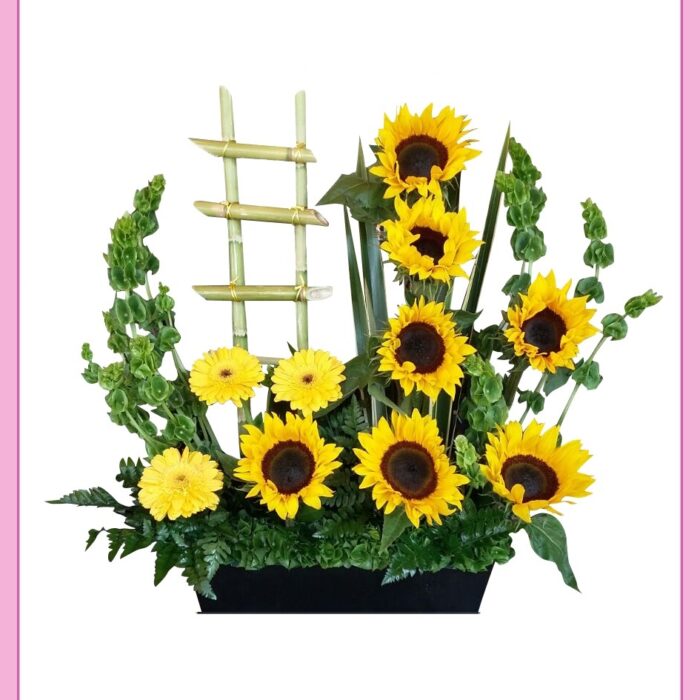 Arreglo de girasoles 6 piezas_0
