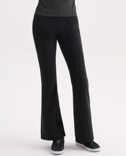 Skullpig - Cotton Peach Bootcut Pants 1+1