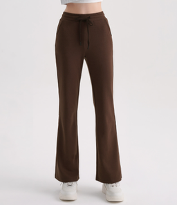 Skullpig - Cotton Peach Bootcut Pants 1+1