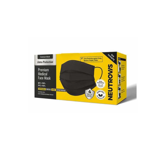 NEUTROVIS 4PLY MASK BLACK 50S_0