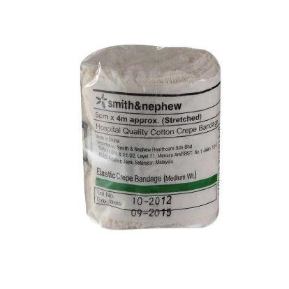 Smith & Nephew Elastic Crepe Bandage Medium Weight 5cm x 4m