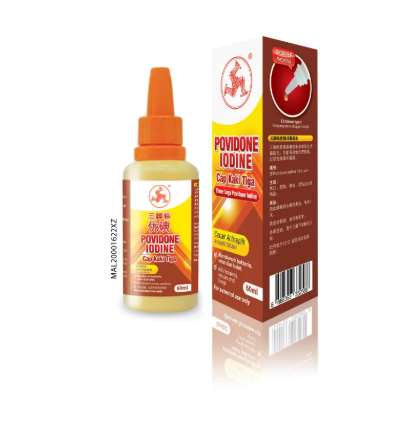 3 Leg Povidone Iodine Dropper Bottle 60ml_0
