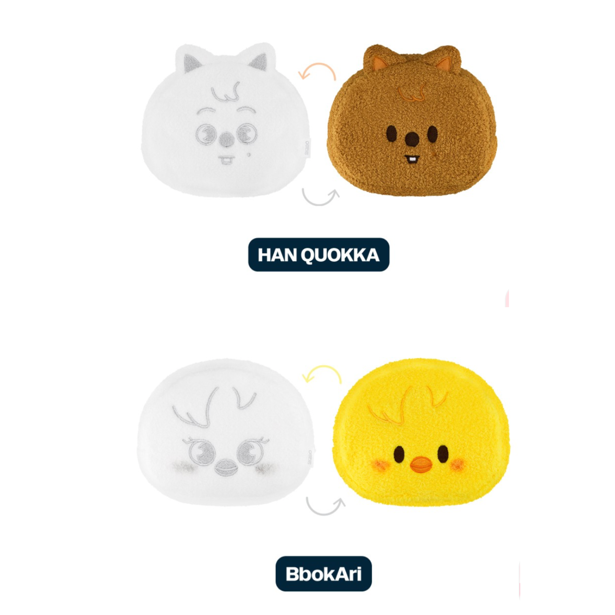 SKZOO REVERSIBLE FACE POUCH SKZ [dominATE : celebrATE]_1