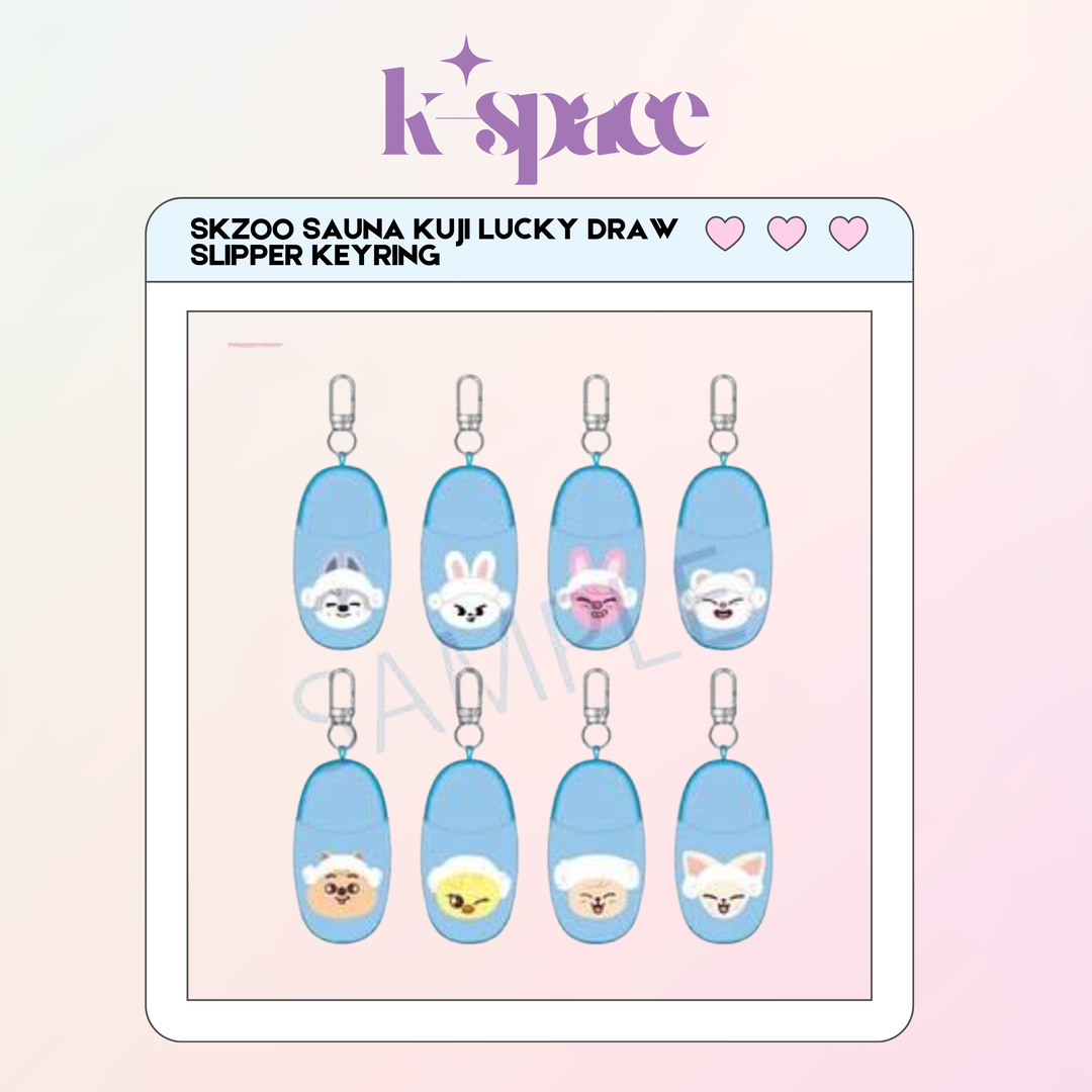 SKZOO SAUNA KUJI LUCKY DRAW SLIPPER KEYRING