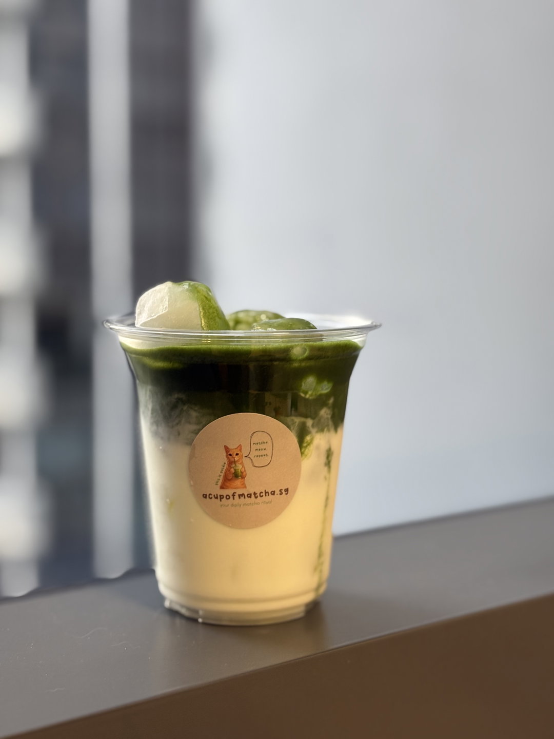 iced matcha latte