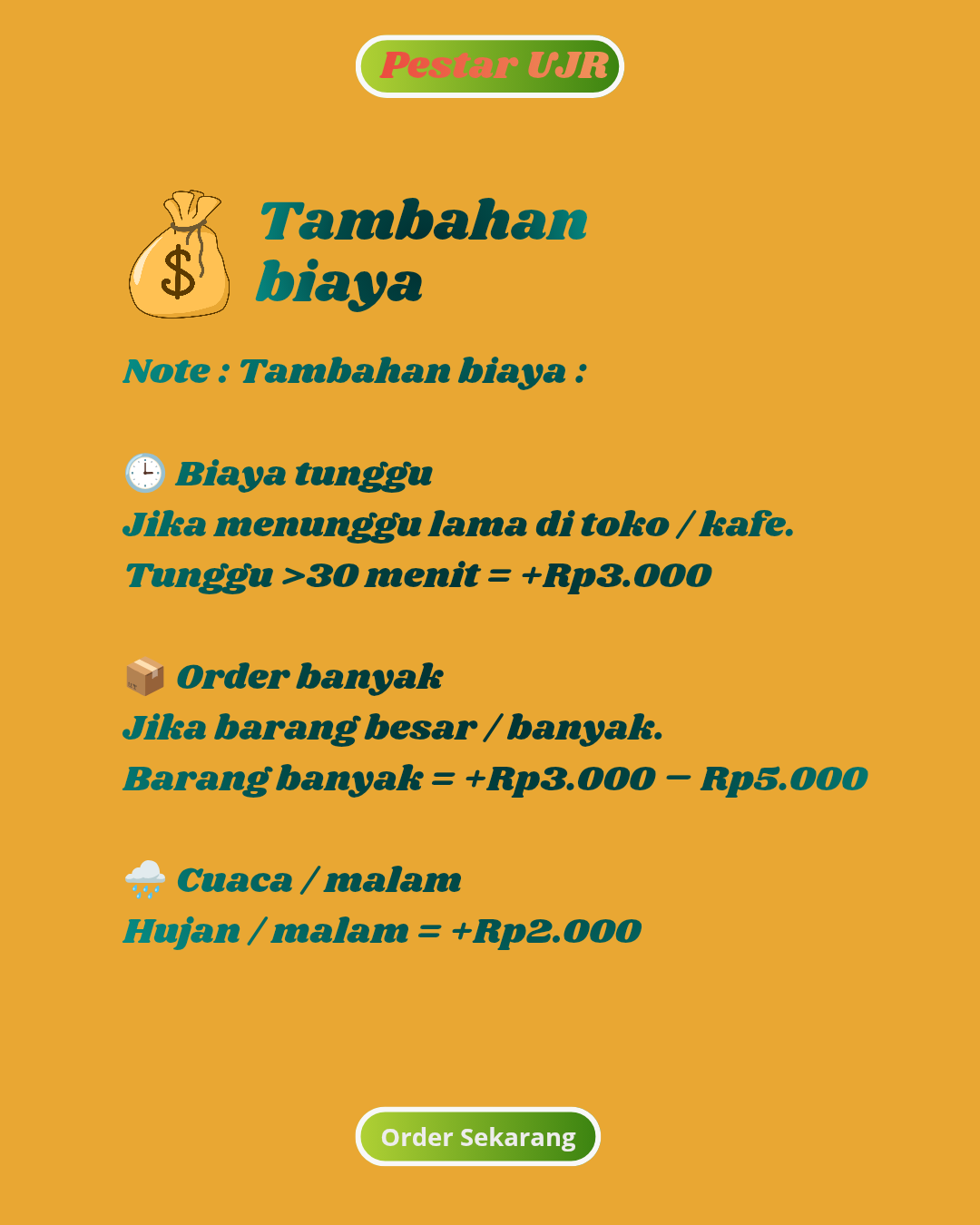 🛵 Layanan Pestar UJR, Area layanan & Tarif _2