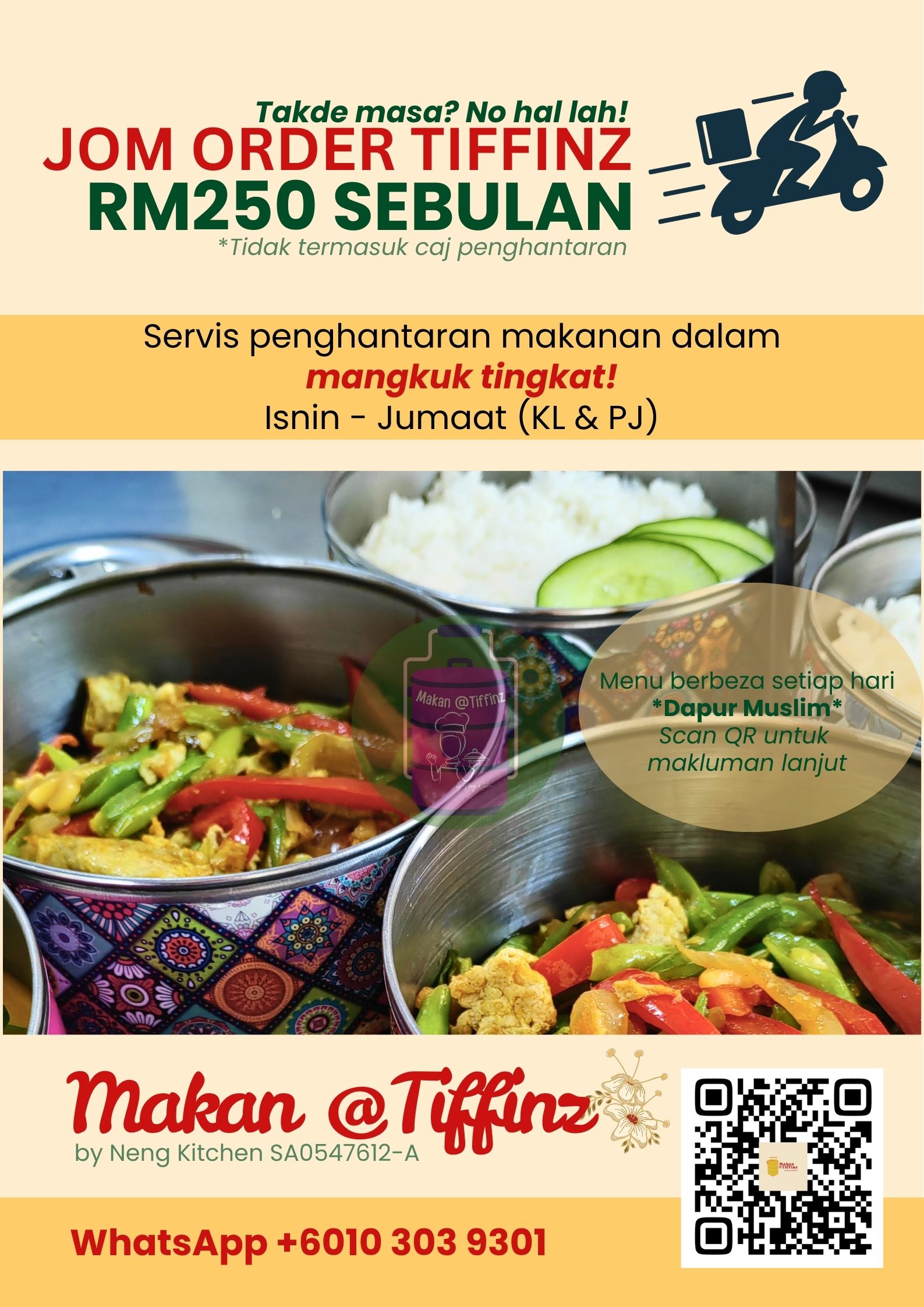 Tiffin Meals Delivery Subscribtion (Monthly) _0
