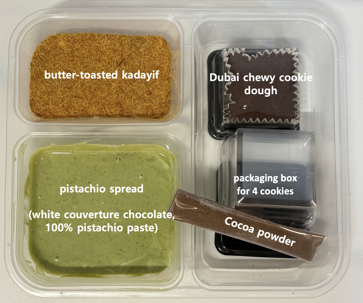 [DIY KIT] [4pcs] Korean Dubai Chewy cookies _1