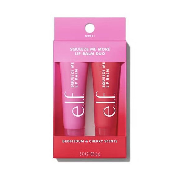 Elf Squeeze Me Lip Balm Duo - Shade: Bubblegum & Cherry