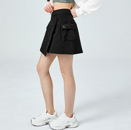 XXMX - Dual Grip Layered Wrap Skirt Black