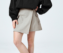 XXMX - Dual Grip Layered Wrap Skirt Black