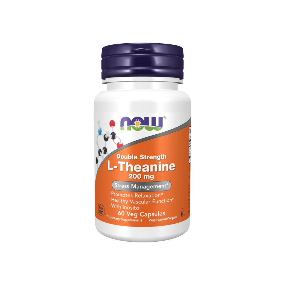 NOW - L-Theanine, Double Strength 200 mg