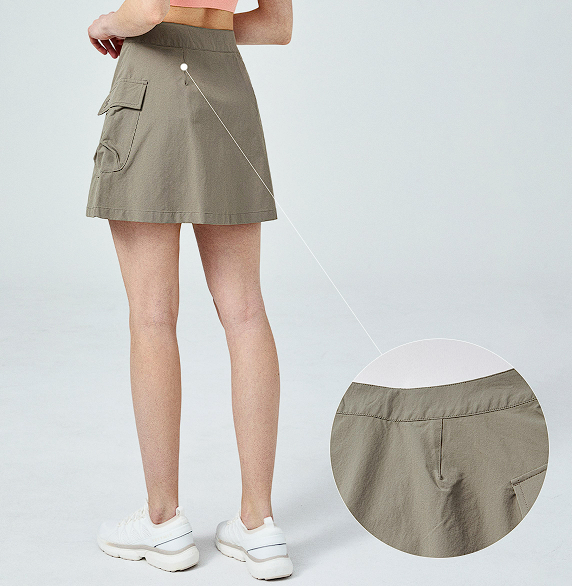 XXMX - Dual-grip layered wrap skirt_1